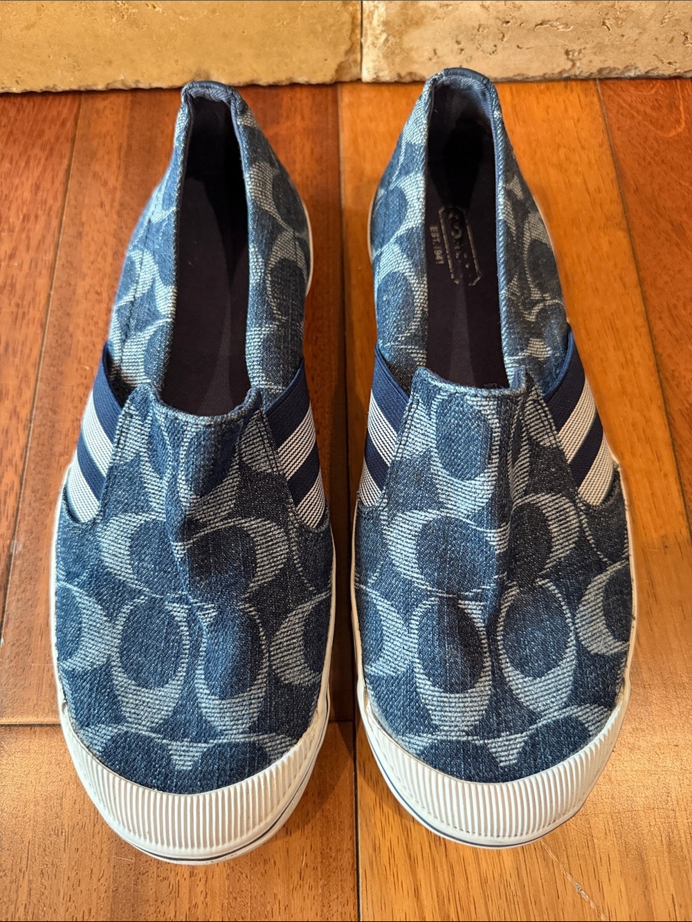 Coach Women's Slip-On’s in Blue Denim
